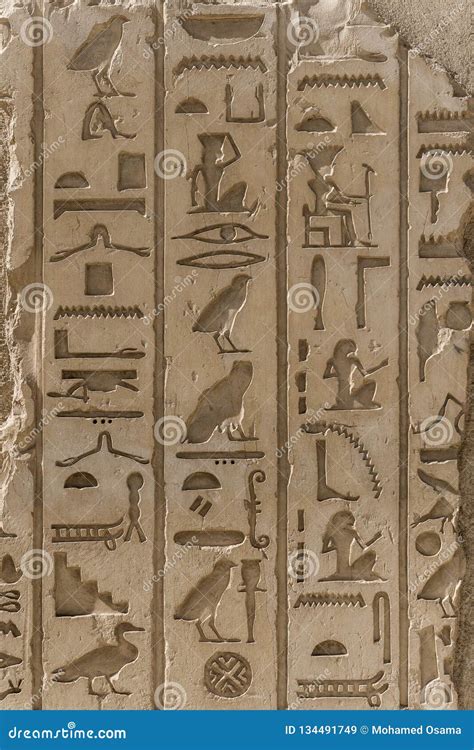 Ägyptisches Pharao Alphabet Stockbild Bild Von Geschichte Gravieren