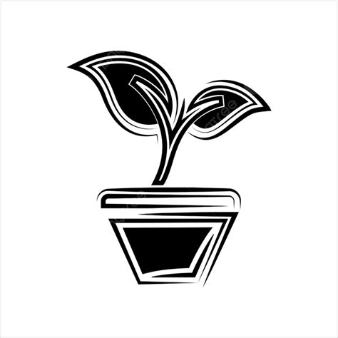 Plant Pot Drawing Vector Hd Images Plant Pot Icon Vector Art