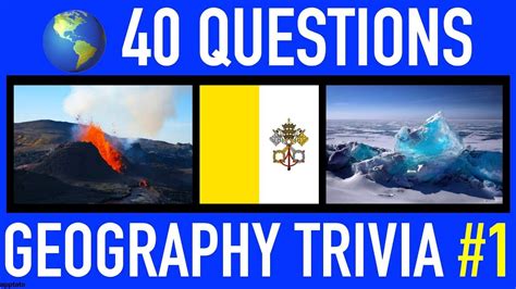 GEOGRAPHY TRIVIA QUIZ 1 40 Geography General Knowledge Trivia