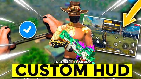 EL MEJOR CUSTOM HUD A 2 DEDOS DE FREE FIRE 2023 Configuración secreta