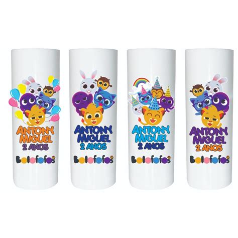 Copos Long Drinks Personalizados Bolofofos Ml Kit Unid