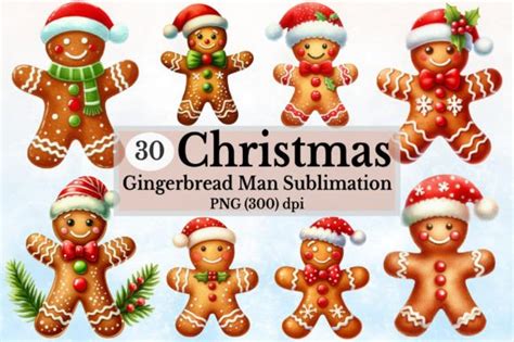 Watercolor Gingerbread Man Clipart Graphic By Rose Art Creative Fabrica