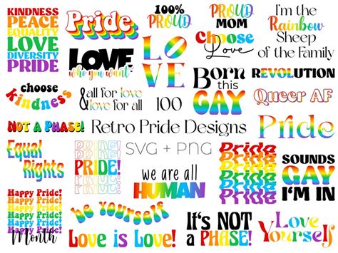 Lgbt Svg Bundle Lgbtq Svg Lgbt Png Gay Pride Svg Bundle Pride Etsy