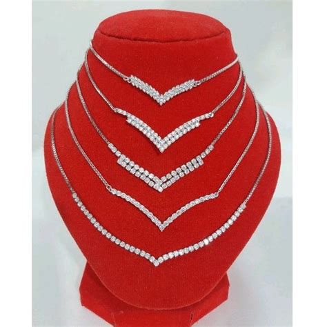 Jual Kalung Aurel Fuji Perak Asli 925 Lapis Mas Putih Shopee Indonesia