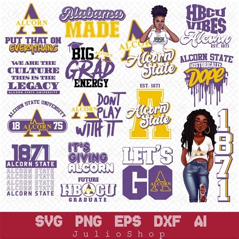 Alcorn State University Hbcu Collection Svg Hbcu Svg Coll Inspire