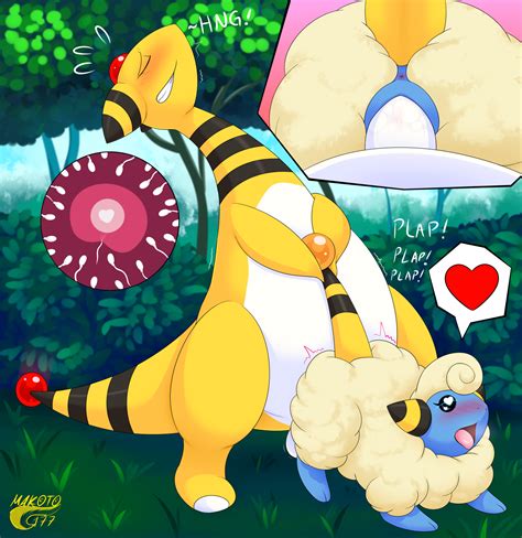 Rule 34 Ampharos Blush Bovid Caprine Digital Media Artwork Duo Female Female Penetrated