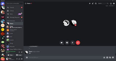 Discord Voice Call Just Randomly Went Big Covering Most Of The Chat