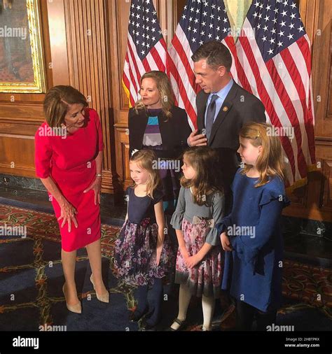 Nancy pelosi talking with children hi-res stock photography and images ...