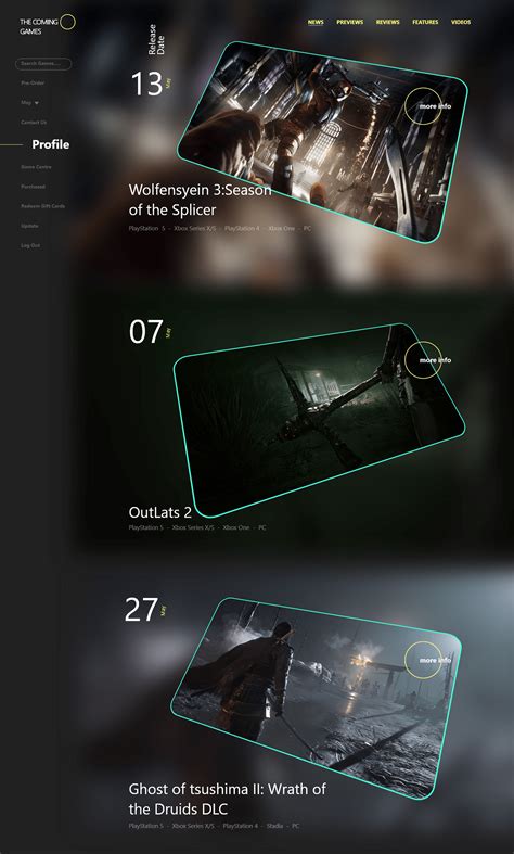 Up Coming Games :: Behance