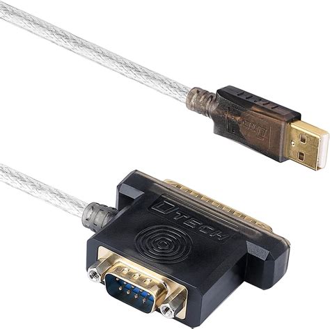 Dtech Adaptador Usb A Serie Db Db Rs A Cable Usb De Pies Con