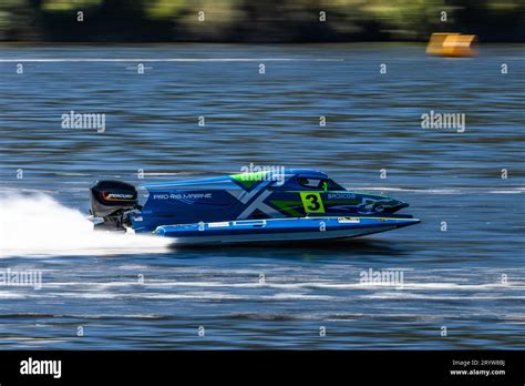 Powerboat Racing At Vila Velha De R D O During The Grand Prix Of