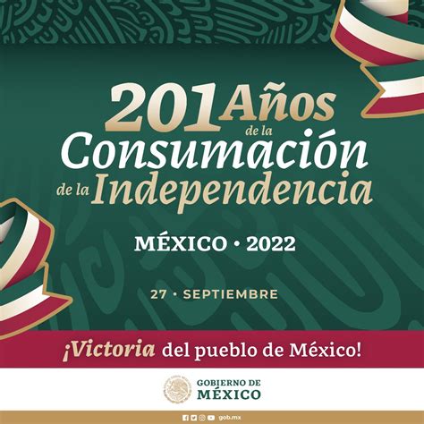 Gobierno De México On Twitter Hoy Conmemoramos El 201 Aniversario De La Consumación De La