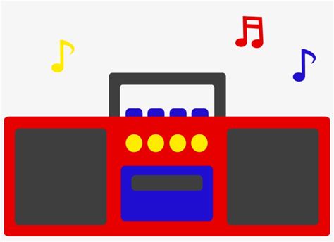 Animated Clipart Radio And Musical Notes