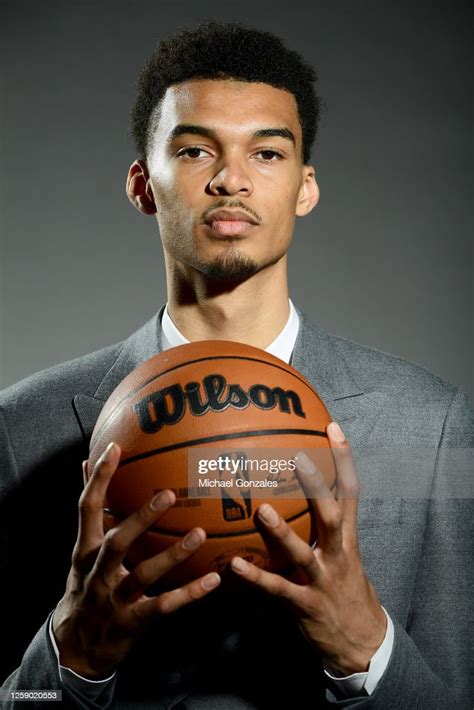 Victor Wembanyama Of The San Antonio Spurs Poses For A Portrait On