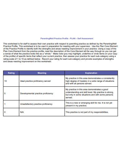 Free 10 Parenting Assessment Plan Samples In Ms Word Apple Pages