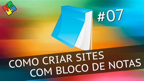 Html B Sico Como Criar Sites Bloco De Notas Youtube