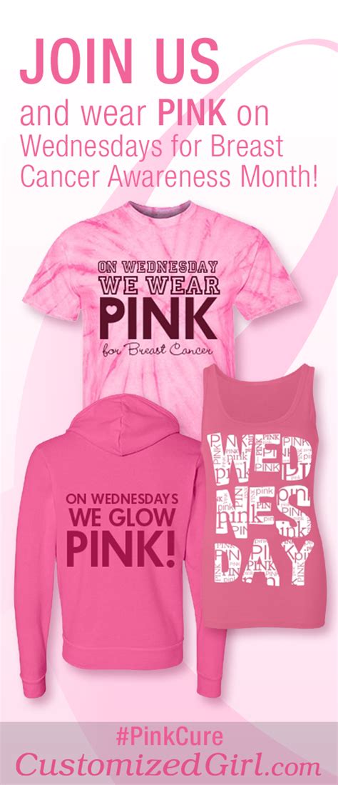 Join Us And Wear Pink On Wednesdays For Breast Cancer Awareness Month