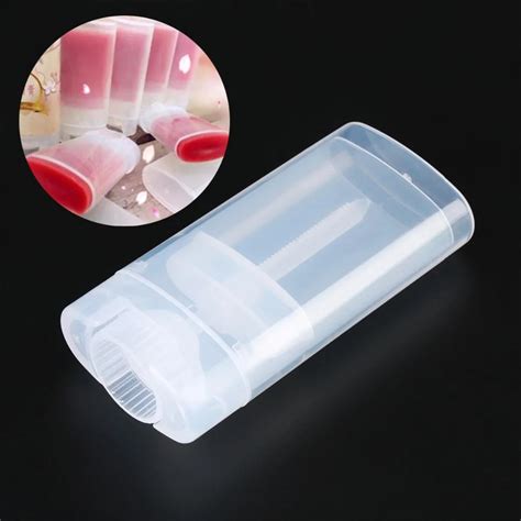 Fashion Cool Lip Tubes Plastic Empty Oval Lip Balm Tubes Deodorant