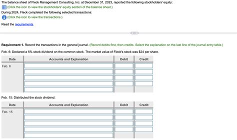 Solved Requirement 3 Prepare The Stockholders Equity Chegg