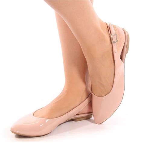Sapatilha SlingBack Nude Shopee Brasil