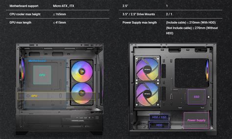 Antec Cx M Rgb Tempered Glass Micro Atx Mid Tower Gaming Case Black