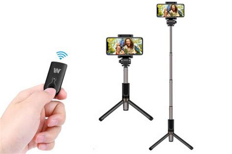 Statyw Uchwyt Selfie Stick Tripod Disph Z Pilotem Bluetooth Do Telefonu