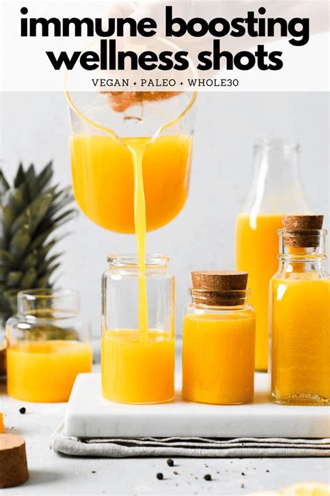 Immune Boosting Wellness Shots Vegan Paleo Whole30 Recipe In