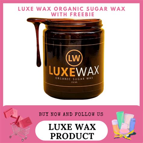 Luxewax Organic Sugar Wax Underarm Hair Legs Luxe Brazillian Cold Hot