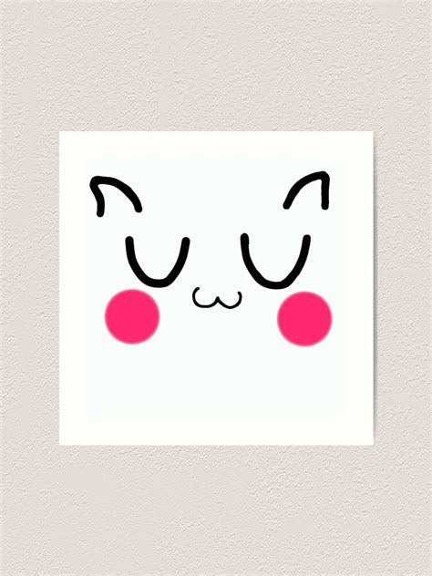 "Kawaii Uwu-Cute uwu Face emoji meme meaning" Art Print by ...