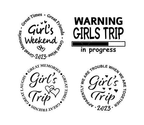 Girls Trip Svg Bundle Png Pdf Girls Weekend Svg