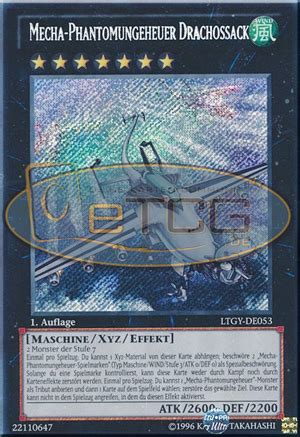 Mecha Phantomungeheuer Drachossack YuGiOh Karte Mecha Phantom Beast