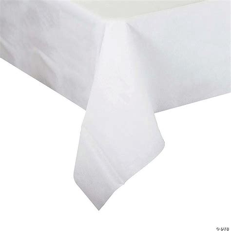 50 X 108 White Rectangular Linen Like Tablecloths 12 Tablecloth