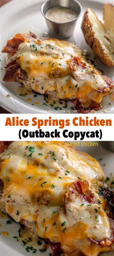 Easy Alice Springs Chicken Recipe Outback Copycat Alyonas Cooking