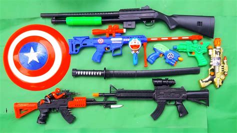 Mencari Tembak Tembakan Ak Nerf Gun Senapan Kapten Amerika Air