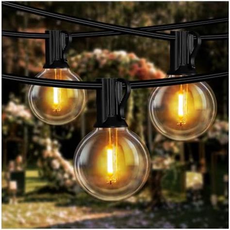 Buy DAYBETTER 50ft Outdoor String Lights Waterproof G40 Globe Led