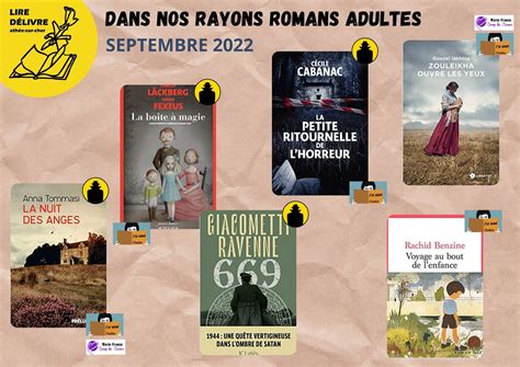 Nouvelles Acquisitions Romans Pour Les Adultes Septembre 2022