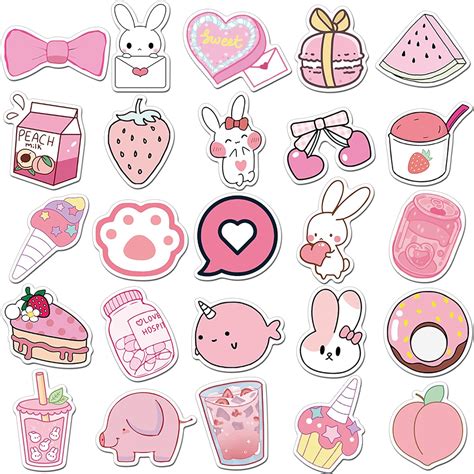 50 Cute Waterproof Vinyl Stickers For Kids And Girls Vsco Aesthetic