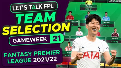 Fpl Team Selection Gameweek 21 Double Gameweek Planning Fantasy