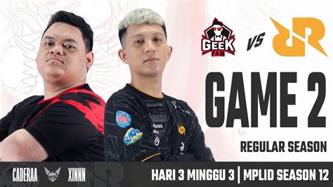 DEBUT KHALED BANANA LANGSUNG BANTAI GEEK RRQ VS GEEK GAME 2