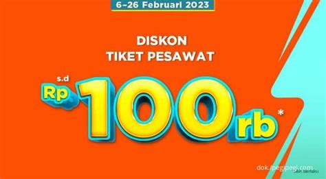 Promo Pegipegi Gajian 27 Feb 5 Mar 2023 Diskon Tiket Pesawat Hingga Rp