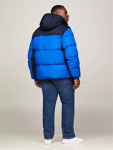 Plus Th Warm Hooded New York Puffer Jacket Blue Tommy Hilfiger