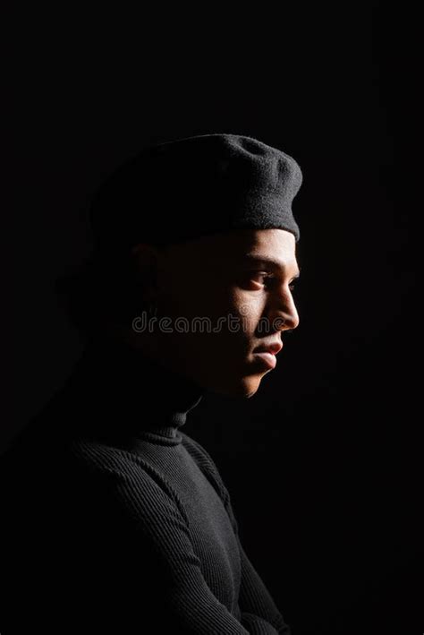 Profile of African American Man with Stock Photo - Image of casual ...