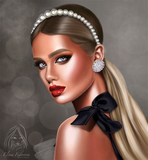 Barbie Model Girly Art Digital Art Girl Face Drawing Aesthetic Girl Beauty Women Creations