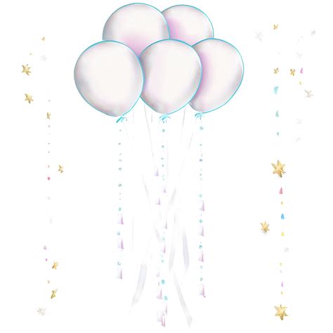 Download White Balloons Invitation Png 06122024