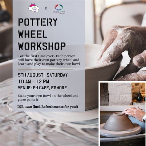 Pottery Wheel Workshop Ph Cafe Psychedelic Hues Chennai 5 August