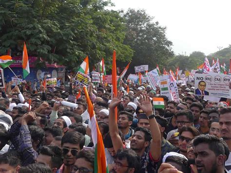 Record Turnout For Hyderabads Anti Caa Nrc Npr Million March The