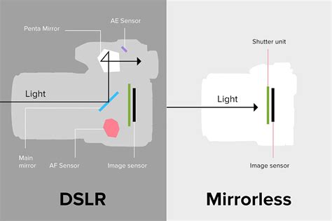 Diferencias Entre Una C Mara Dslr Y Una C Mara Mirrorless Fotogeek