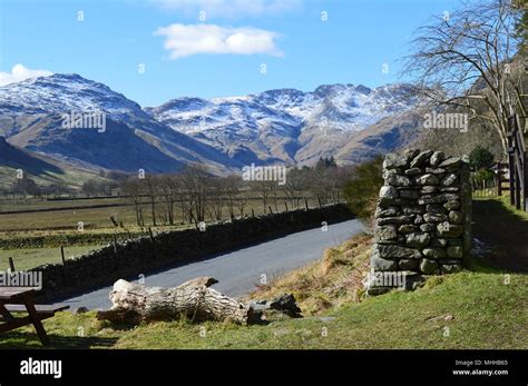 From The Summit Of Bow Fell Lake District Stock Photo Alamy