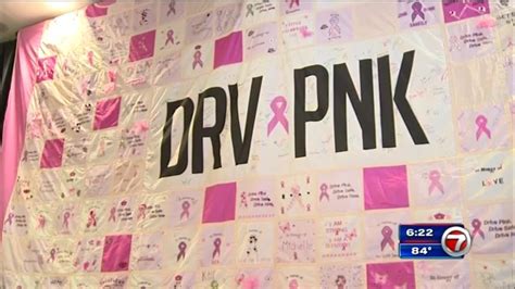 AutoNation kicks off Drive Pink campaign with quilt display – WSVN 7News | Miami News, Weather ...