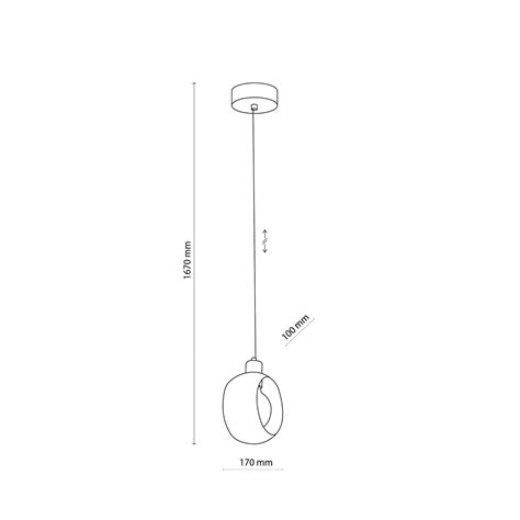 Tk Lighting Cyklop Lampa Wisz Ca Zwis Loft Metalowy Klosz X W